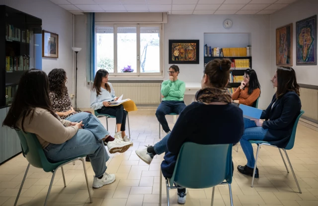 Un momento di confronto tra gli operatori