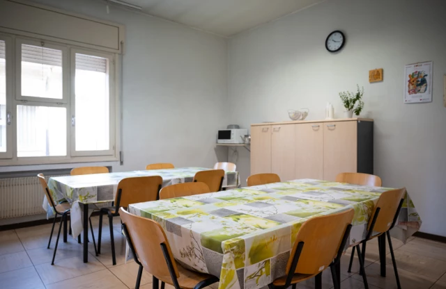 Sala comune della comunità terapeutica