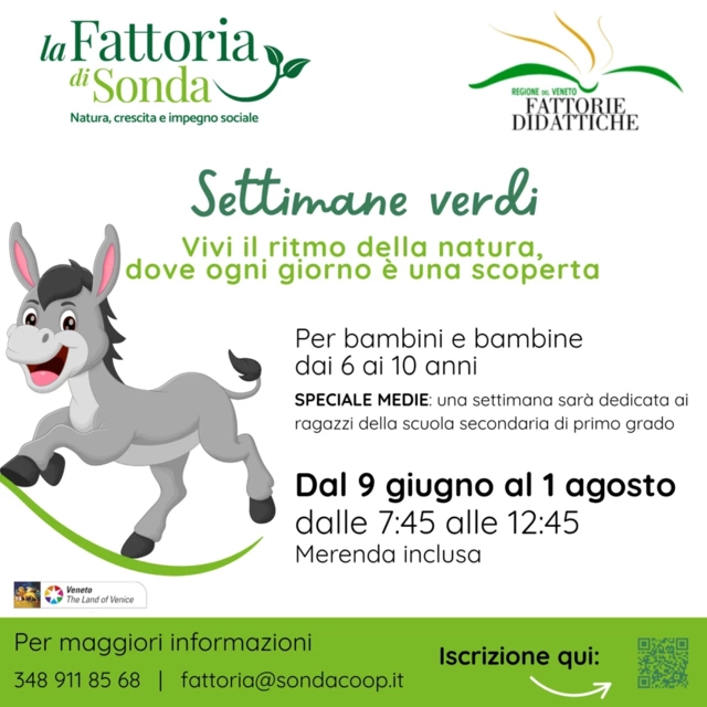 Settimane Verdi in Fattoria Estate 2025 - Per bambini delle scuole primarie